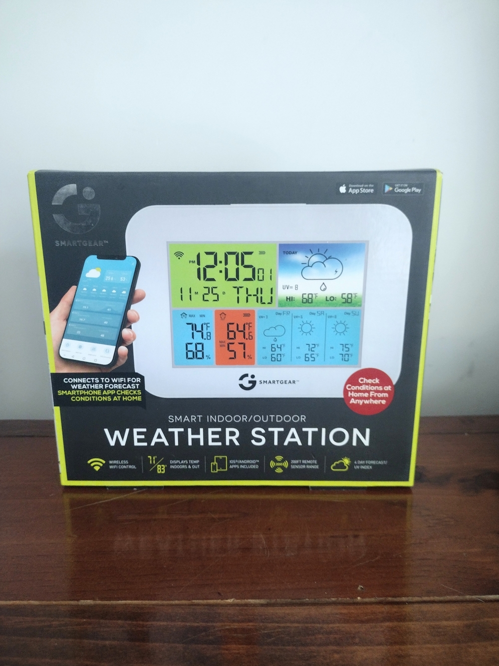 SmartGear Indoor Outdoor Weather Station - New In Box
